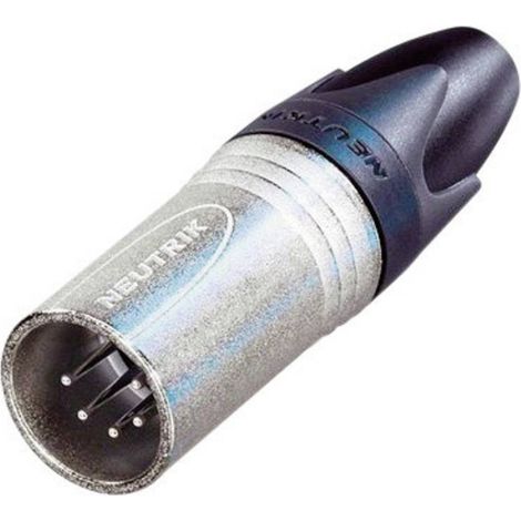 Neutrik NC5MXX Connettore XLR Spina dritta Numero Poli (num): 5 Argento 1 pz. (1/4)