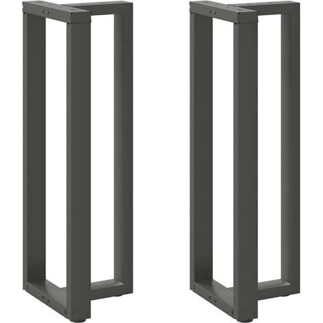 Bartischbeine T-Form 2 Stk. Anthrazit 50x35x(110-111) cm Stahl