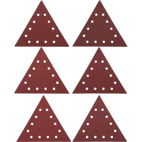 Lot de 30 Feuilles de Papier de Verre Triangulaires Grain 80 100 120 150 180 240 pour Ponceuse S¨¨che DS210 Ponceuse Murale Plafond DS930 290 Mm
