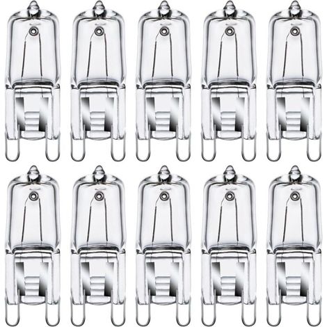G9 Halogen Bulbs G9 35W Capsule Bulbs G9 230V 2800K Warm White Dimmable Pack of 10