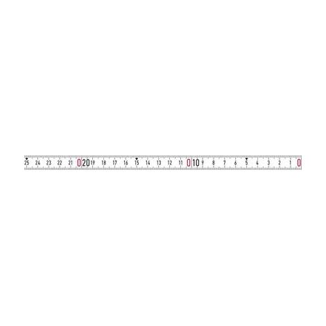 Cinta métrica bmi 357004001lnr-sk acero autoadhesiva 1 m