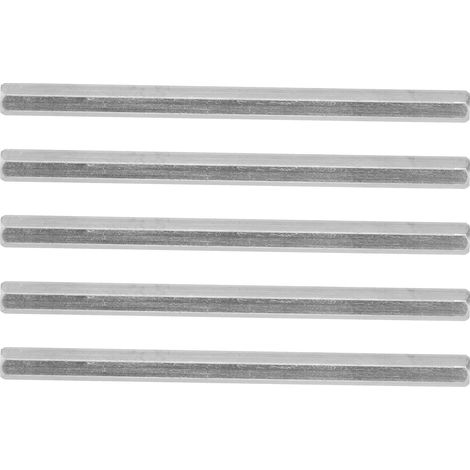 Barres Hexagonales en Acier Inoxydable pour Robots - Lot de 5 - Pièces de Rechange pour Automatisation