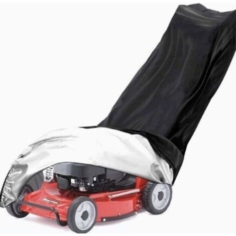 Housse pour tondeuse à gazon, en tissu Oxford 210D imperméable, résistant aux déchirures et à la poussière, protection optimale pour votre tondeuse à gazon. (1/4)