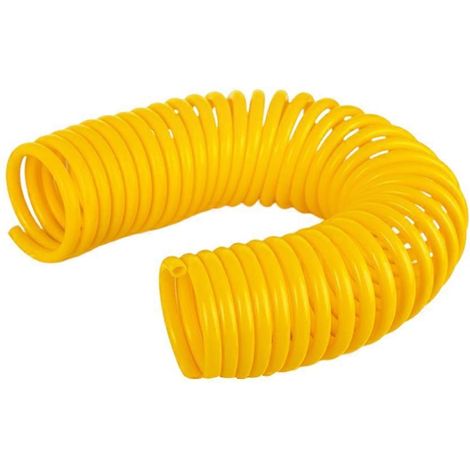 Tuyau extensible en spirale, flexible, pour le lavage de voiture à domicile, 1 rouleau, jaune résistant (1/5)