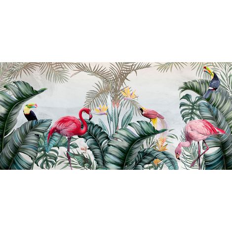 Papier peint panoramique - Motif Tropical - 130 cm x 60 cm (1/2)