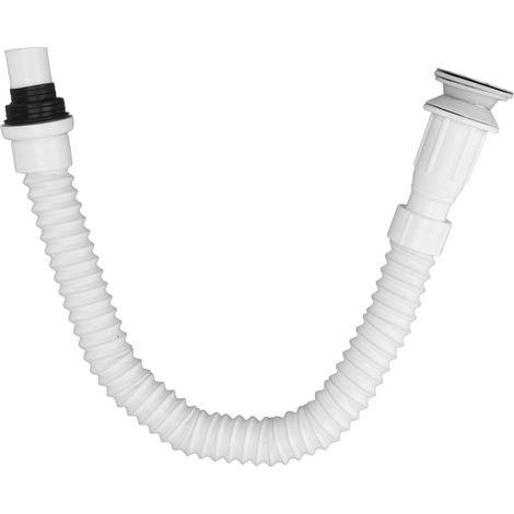 Tuyau d'évacuation simple pour lavabo, tuyau de drainage extensible et flexible pour aménagement paysager, rallonge de descente de gouttière flexible (1/5)