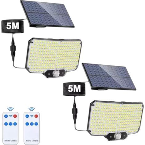 Solar-LED-Strahler mit Bewegungsmelder, für Garten, Einfahrt oder Eingangsbereich, wasserdicht und autark. (1/5)