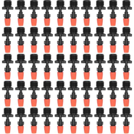 50pcs G1/2 Male Thread Misting Spray Nozzle Adjustable Water Spray Head Atomizing Nozzle for Garden Irrigation (1/5)