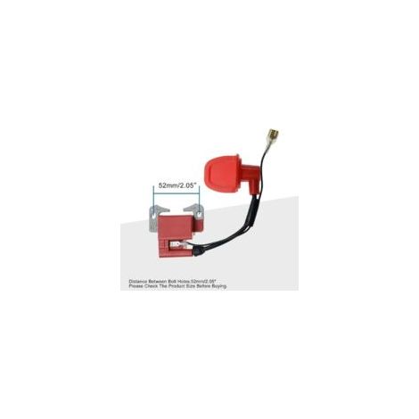 Bobine d'allumage rouge de rechange pour minimoto, quad enfant et crosser chinois 47cc/49cc 2 temps
