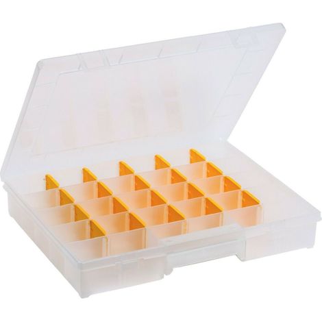 Allit Sortimentskasten EuroPlus 37 x 29,5 x 6 cm transparent Aufbewahrung (1/2)