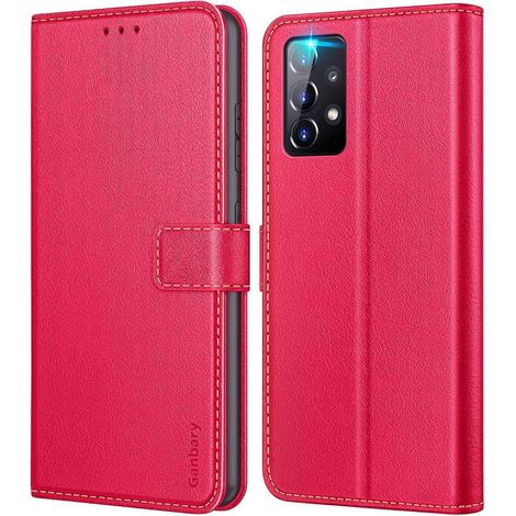 Handyhülle Galaxy A52 A52s 5G Flipcase Magnetverschluss rot (1/5)