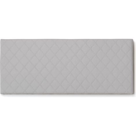 Dmora - Cabecero de cama Dbess, Cabecero en polipiel en la pared, 100% Made in Italy, adecuado para cama doble, 170x60cm, Blanco,