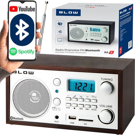 GEBÄUDEKÜCHENRADIO, TRAGBARES RETRO-LCD-RADIO, FM-ANTENNE, USB
