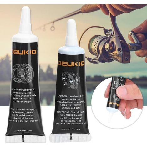 Trousse de maintenance pour moulinet de pêche - Kit de graisse et huile (1/4)