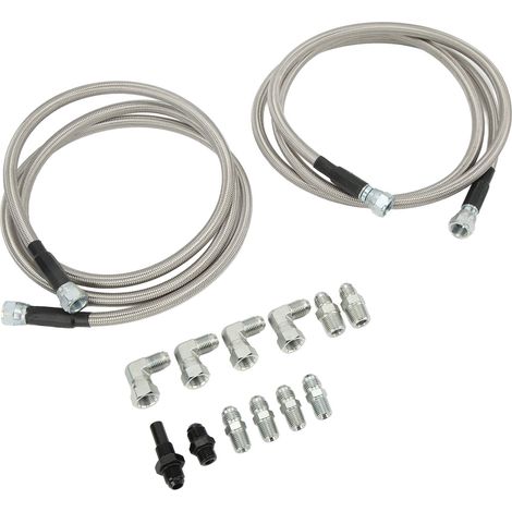 Tuyau flexible de refroidissement de transmission de 70 pouces avec adaptateurs, en acier inoxydable, pour voitures et camions Chevrolet. (1/5)