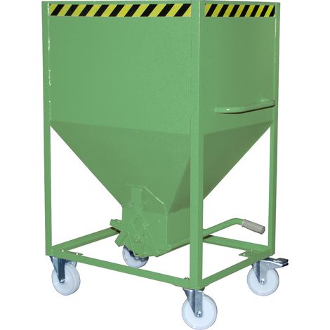 Bauer Silobehälter SR 600, lackiert, Resedagrün