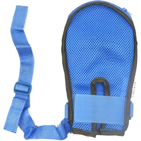 1 Gant de contention, maille respirante, fermeture éclair, plaque anti-griffures, pour patients et seniors (1/5)