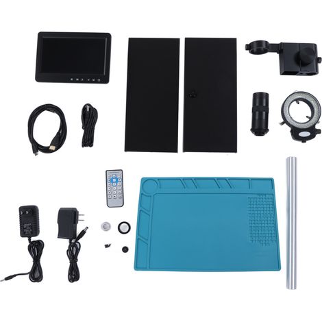 Microscope stéréo numérique zoom 7 pouces écran 150X grossissement 26MP avec sortie USB et HDMI 1080P haute définition prise US (1/5)