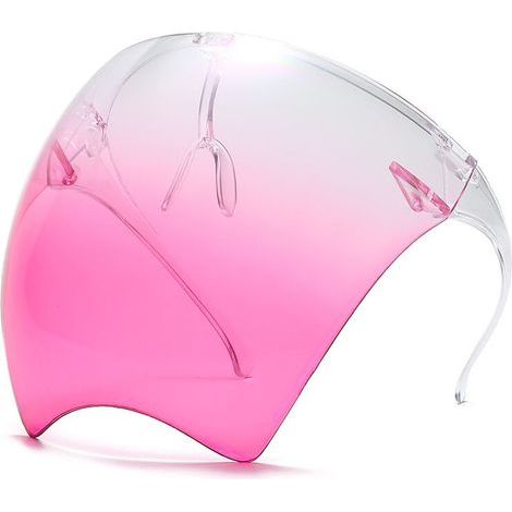 Masque visière rose anti-buée, lunettes de protection –