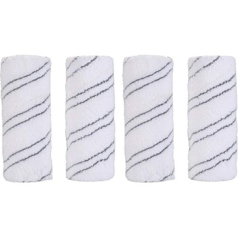 Lot de 4 rouleaux pour nettoyeur de sols durs Karcher FC5 / FC3 / FC5D / FC3D (gris) (1/5)
