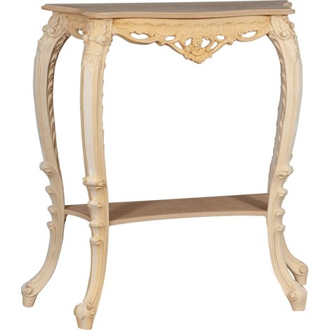 WOODEN CONSOLE, RAW FINISH, MADE IN ITALY (1/5)