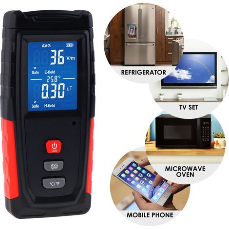 Détecteur de rayonnement électromagnétique WT3121, compteur de champ électrique LCD pour appareils électroménagers, téléphone et ordinateur, mesureur EMF portable (1/5)