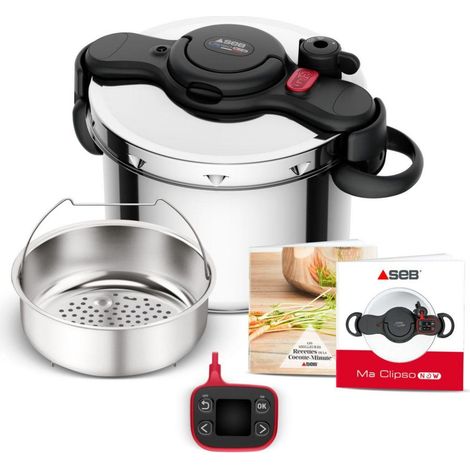 Seb Clipso Minut Now+ Olla a presión Inox 9L