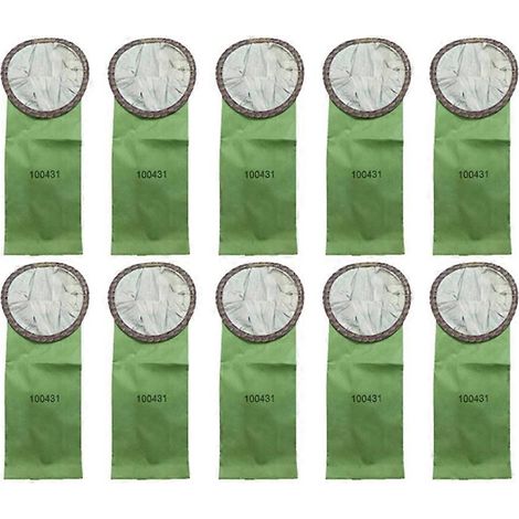 Sacs filtrants de rechange 100431 pour aspirateur dorsal ProTeam Super QuarterVac 6 pintes à col circulaire ouvert (lot de 10) (1/5)