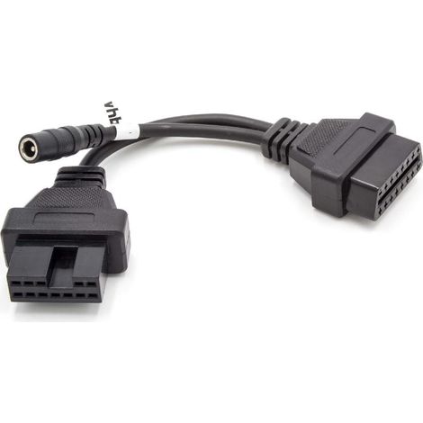 vhbw OBD2 - Cavo adattatore 12Pin a 16Pin per dispositivo diagnostico OBD per vecchi modelli di Mitsubishi / Hyundai - con Connettore da 12 Pin