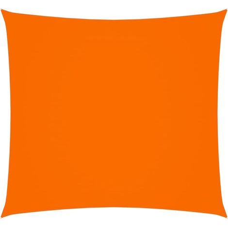 Voile de parasol,Voile d'ombrage,Toile d'ombrage tissu oxford carré 4x4 m orange CFW35891 (1/5)