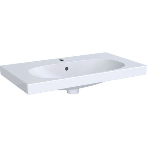 Geberit Acanto lavabo, avec tablette, 1 trou pour robinetterie, (1/4)