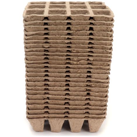 24 pièces 12 cellules pots de semis plateaux de germination graines pépinière tasse pour la culture à domicile (1/5)
