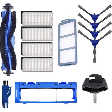 Brosse pour aspirateur Pour RoboVac 11S 15C 30C 35C Aspirateur de remplacement Main Side Roller Brosse Couvercle Serpillière Cloth HEPA (1/5)