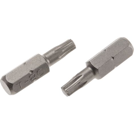 Rs Pro – Embout de vissage Torx T20 – Acier chrome vanadium – Longueur 25 mm – Lot de 5 – Pour vis à tête fendue et six pans