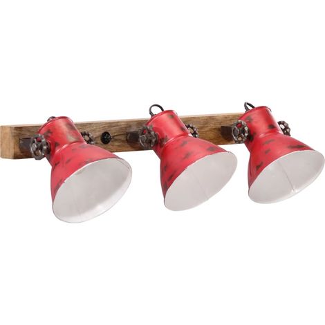 Lampe murale 25 W rouge délavé 65x25 cm E27 (1/5)