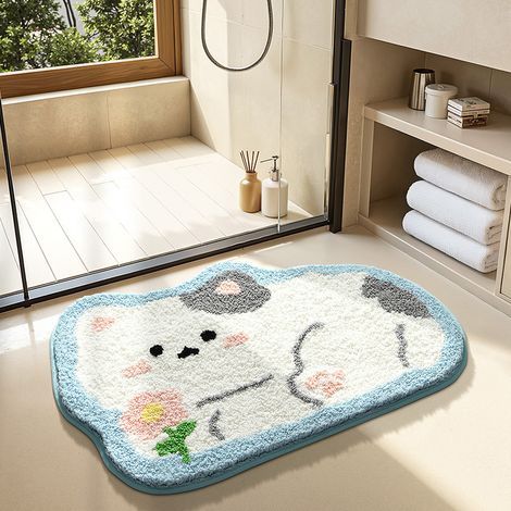 Tapis antidérapant à motif chaton, 45×70 cm —