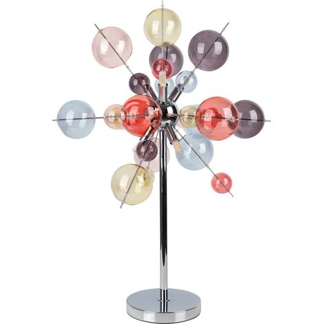 Lampe à poser design explosion aux couleurs pastel pour salon et chambre, hauteur 73 cm - PANGIVO (1/5)