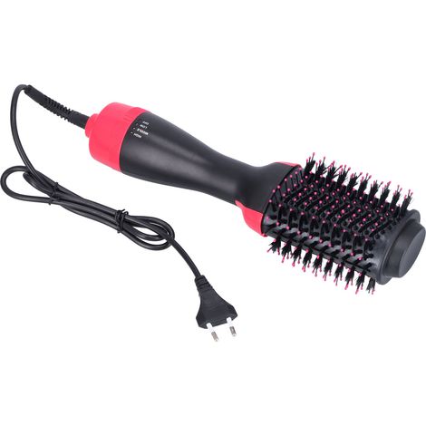 Séchoir Brosse 3 en 1 à Ions Négatifs avec 3 Vitesses pour Lissage et Boucles, Prise UE 220V