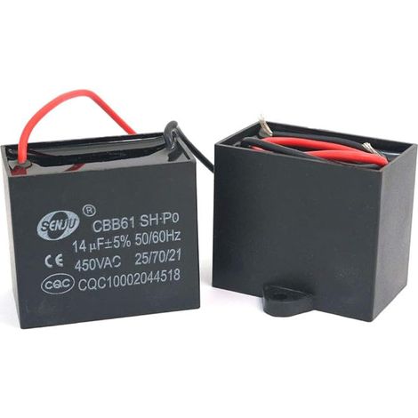AC / Ventilateur Moteur en Courant Condensateur uF 2Pcs CBB61 450V 50 60Hz 14 (1/3)
