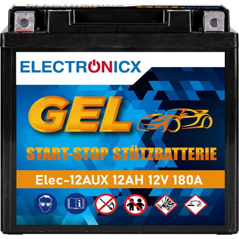 GEL Stützbatterie 12V 12Ah Premium  Backup Batterie für Mercedes, BMW, Rolls Royce  Ersatz für A000982700, A2115410001, 61219394648 - Premium (1/5)