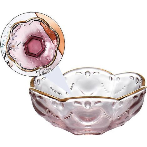 1 bol de table raffiné, bol transparent, bol à glace, bol en verre, bol à dessert (1/5)
