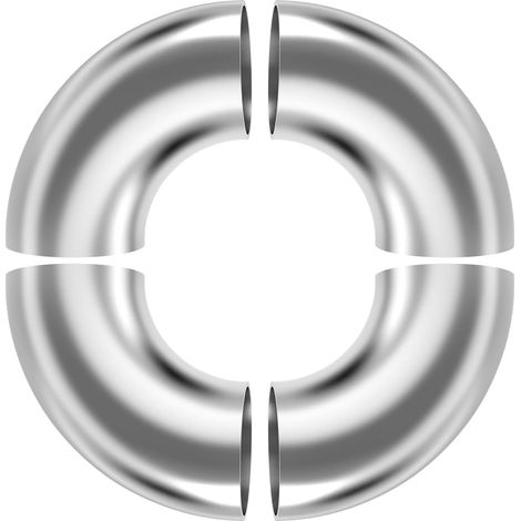 4 pièces Coude de tuyau à 90 degrés d'échappement en acier inoxydable 63mm OD pour tuyau d'échappement modifié pour voiture, rampe d'escalier, système d'échappement (1/5)