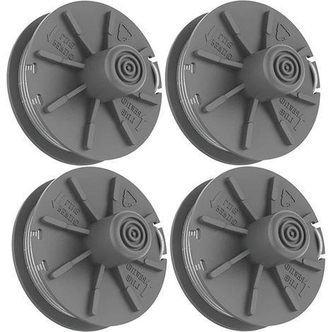 Schneidfadenspule, 4 Stück, passend für Turbo-Rasentrimmer 5307-20, 6 m, Ersatzspule für Gardena-Rasentrimmer (1/4)