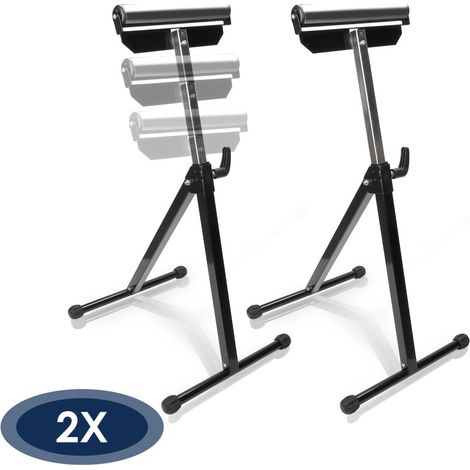 Randaco Supporto a rotelle Set di 2 supporti a rotelle fino a 60 kg anteriori e regolabili in altezza 68-108 cm (1/5)