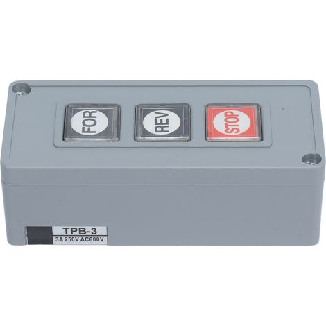 Druckknopfschalter, Stromversorgungs-Steuerstation, selbstrückstellend, 250 V AC, TPB‑3 (1/5)