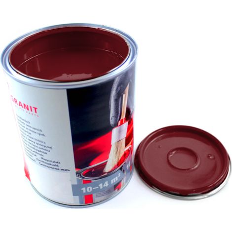 Vernice rosso vino RAL 3005 nopolux wilckens granite, lattina da 1 litro (1/2)