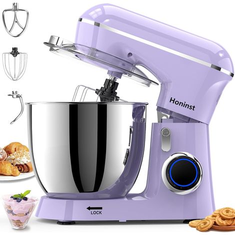 Robot de cuisine pétrisseur Honinst 1400W bol 6L 10 vitesses 60dB (1/5)