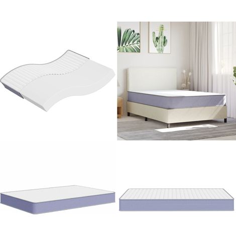 Matelas en mousse moyennement doux 140x200 cm - Matelas Mousse - Matelas Confortable - Matelas Livraison Rapide - Matelas Bon Marché - Lit Double - Home & Living