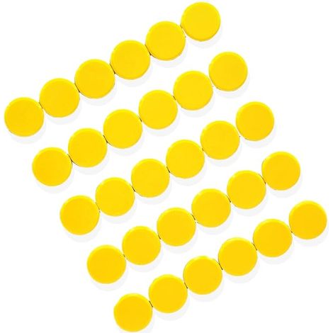 Fridge Magnets - Round Magnets for Magnetic Board, Calendar, Whiteboard (Pink) (1/5)