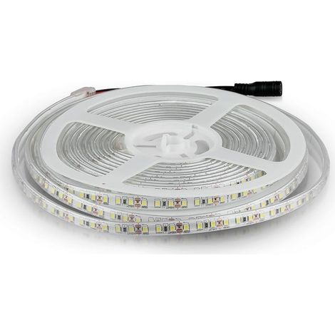 STRISCIA SMD3528 120 LED/M BIANCO CALDO IP65 5000K                                                       - Luce NATURALE (1/5)